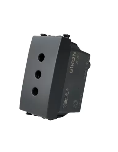 Toma de corriente Vimar 20201 Eikon 2P T 10A P11 gris